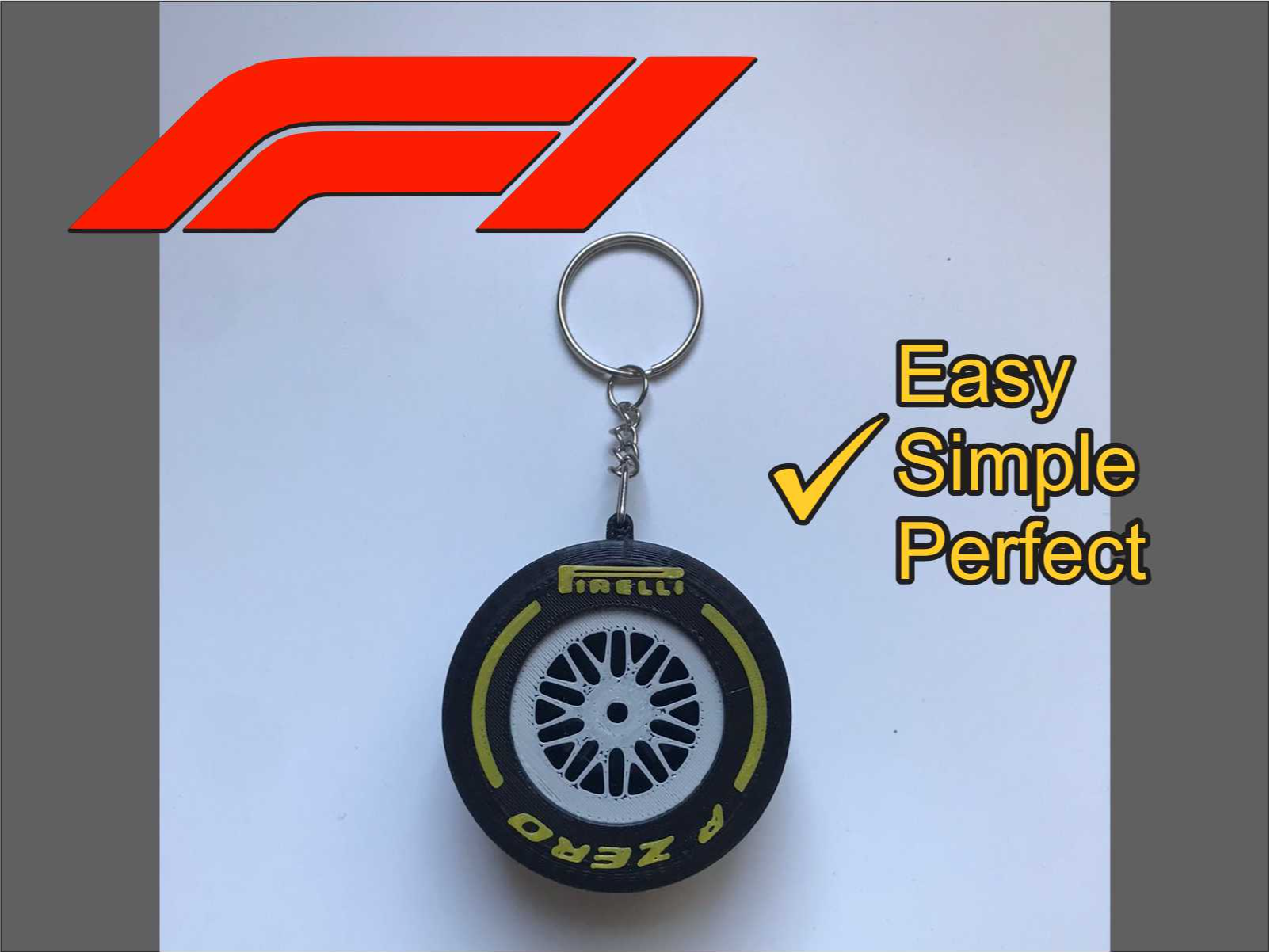 Llavero F1 rueda