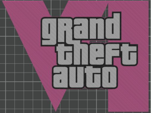 Logo GTA6 rosa