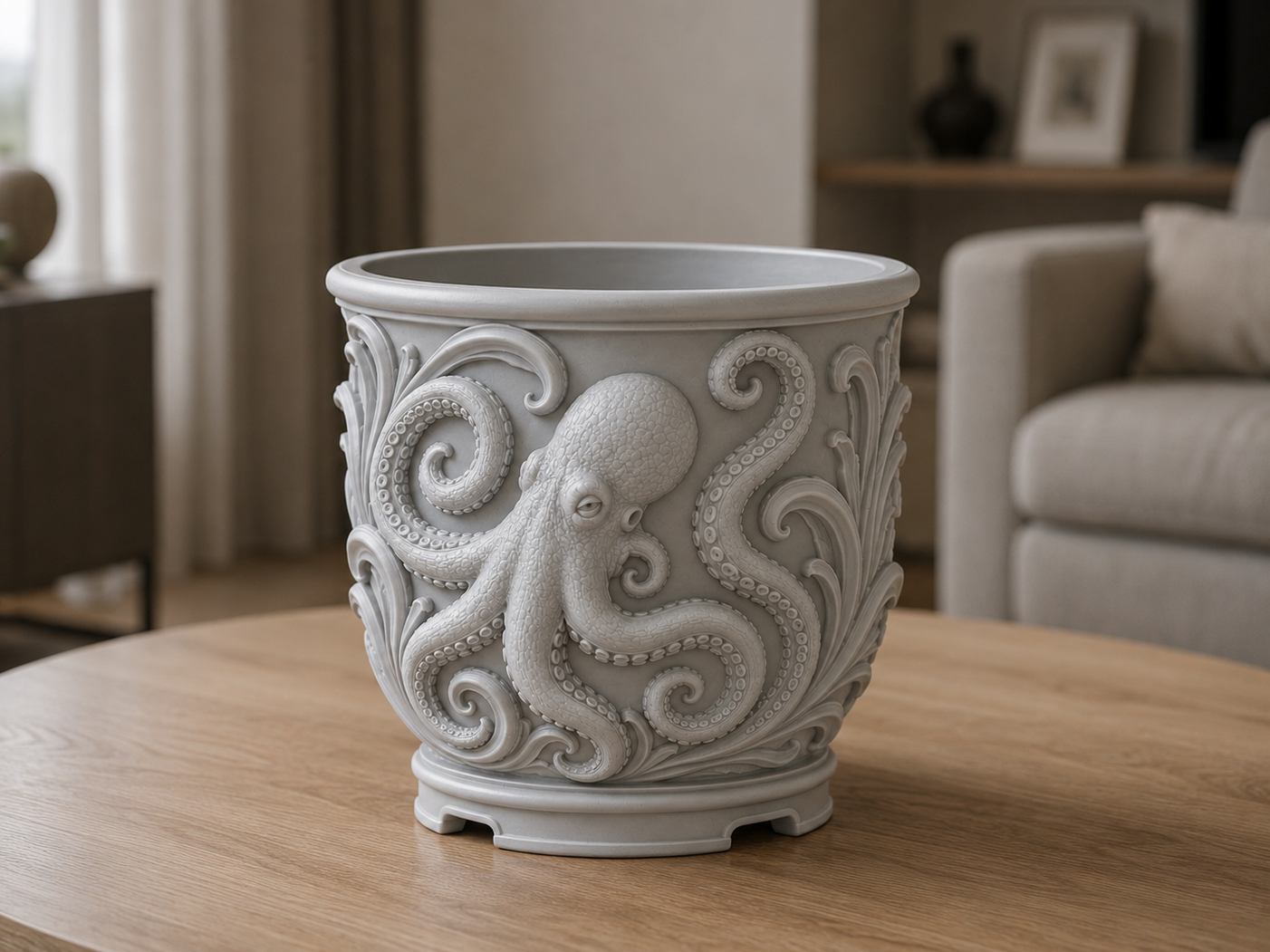 3d model of octopus plant pod