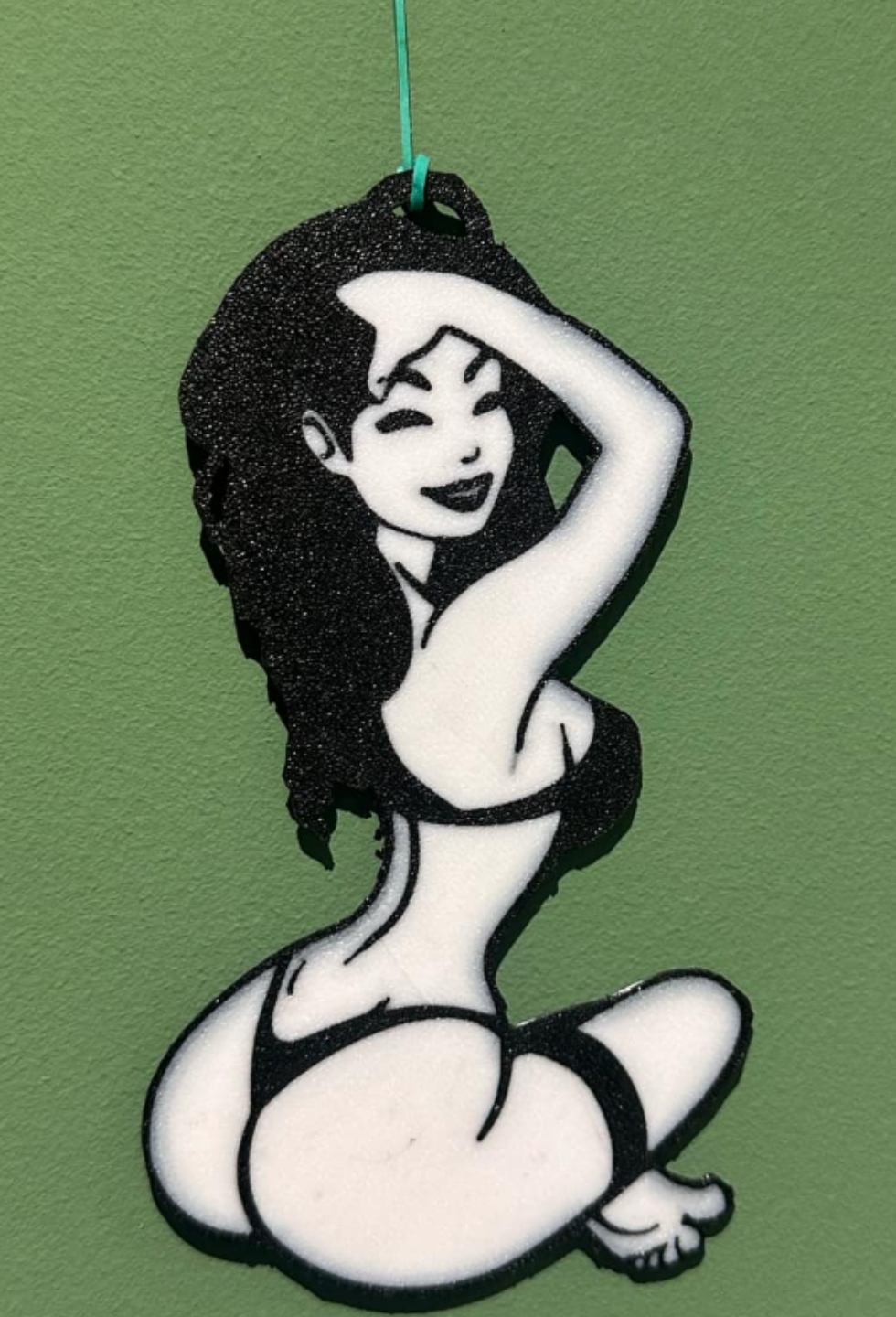 Sexy Girl Rearview Mirror Hanger - Double-Sided