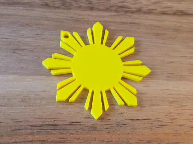Philippines sun Christmas tree ornament