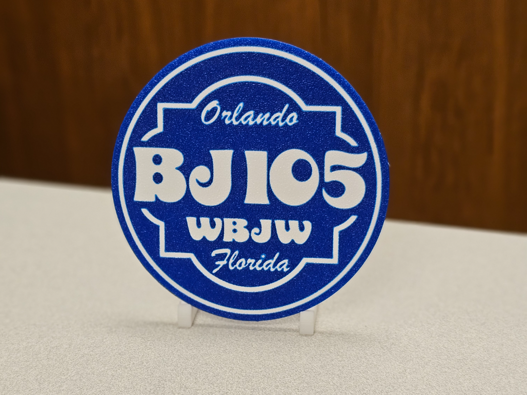 BJ105 WBJW Radio Station Logo Coaster