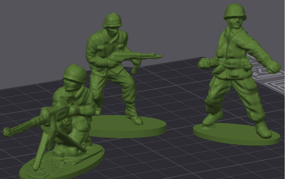 Toy soldiers: 3 different models (part1)