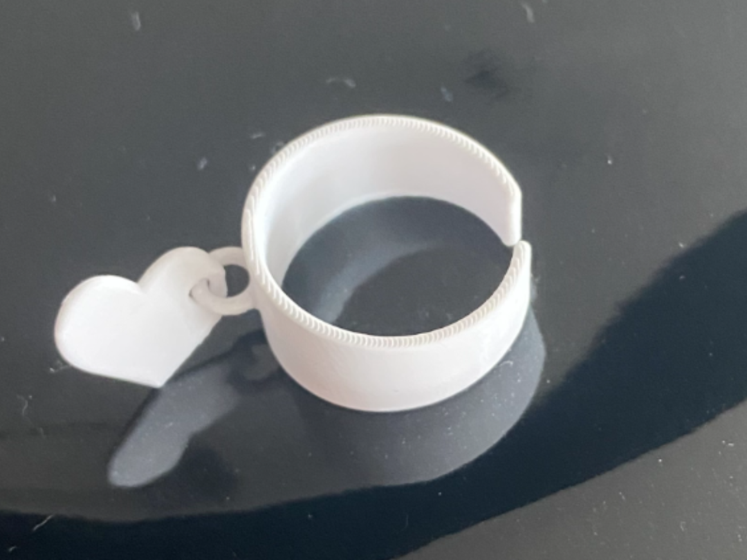 Bague fantaisie cœur