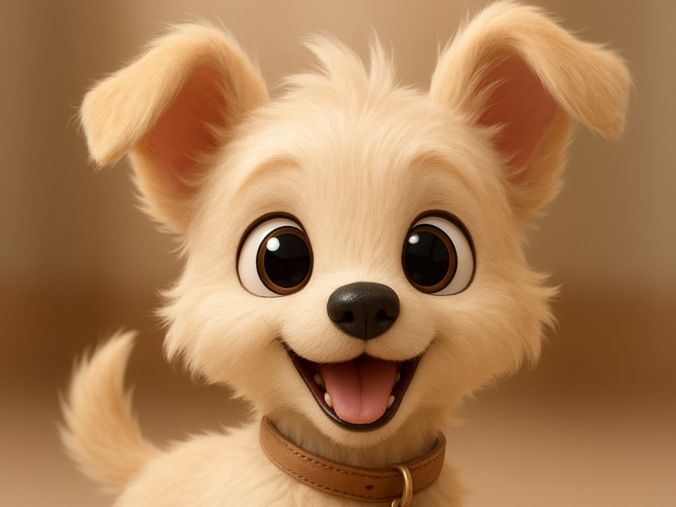 Happy Puppy Figurine