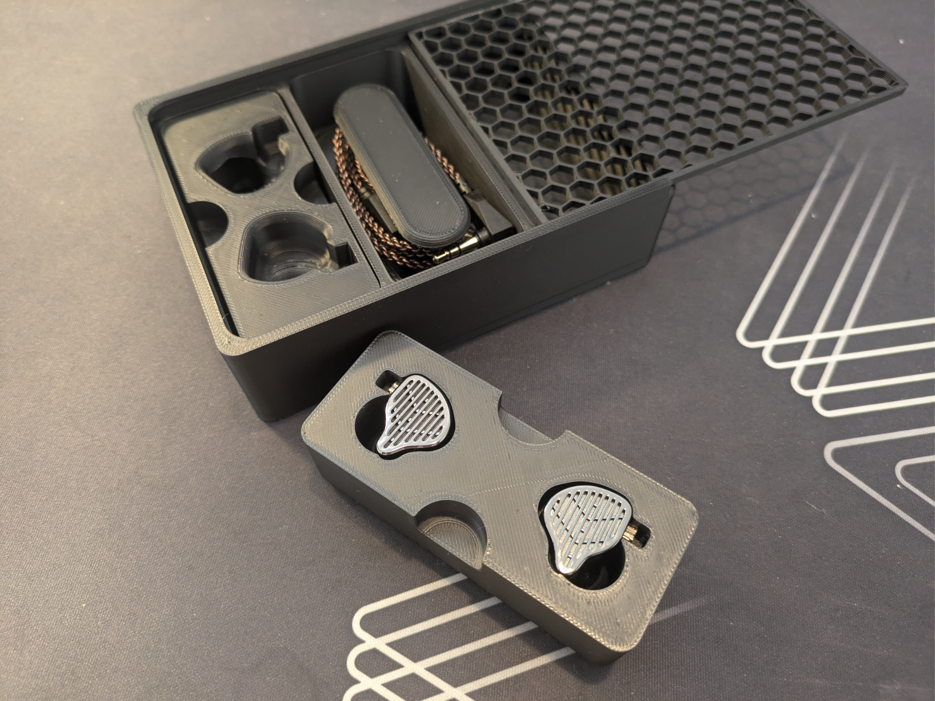 KZ Earbud Container Slot for KZ PR2 shaped IEMs