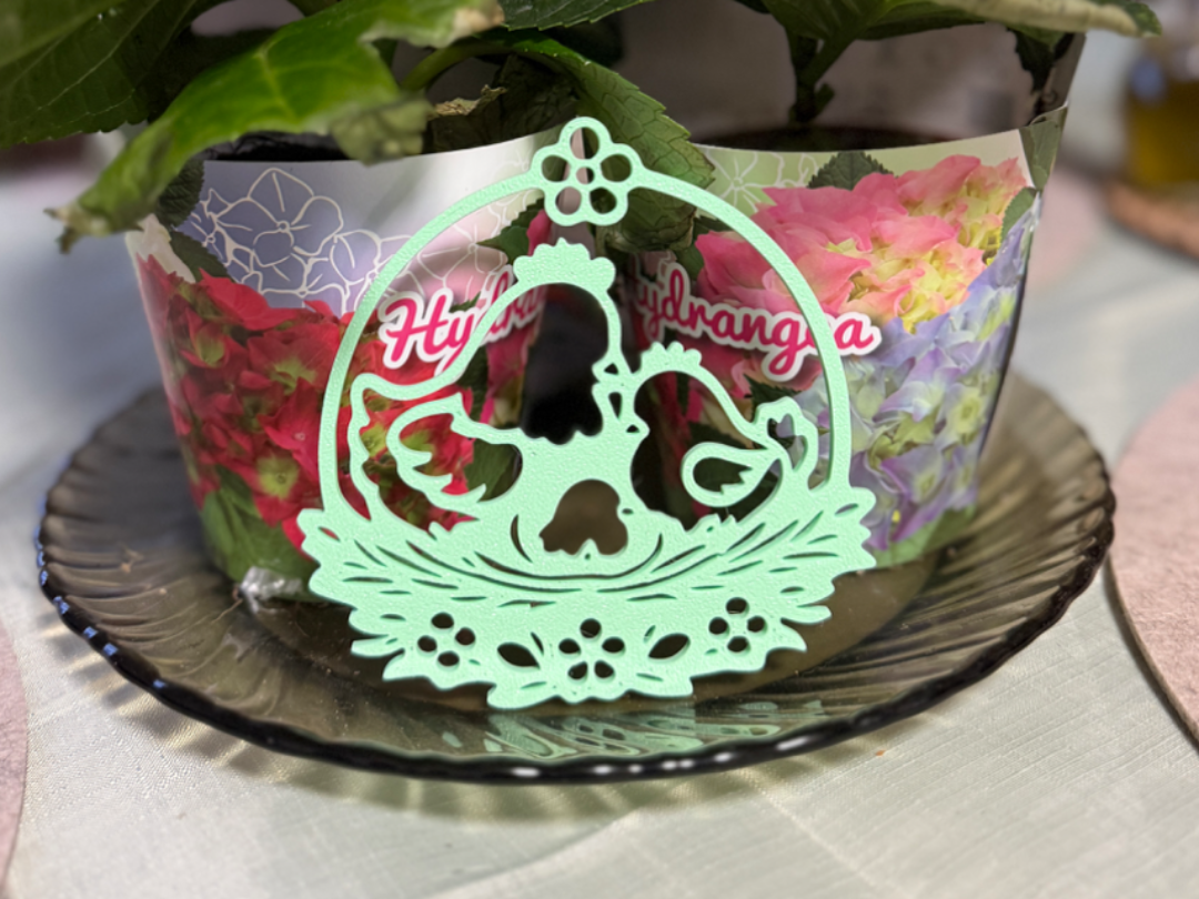 Chicken family spring decoration