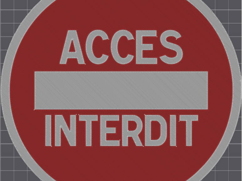 Panneau Accès Interdit