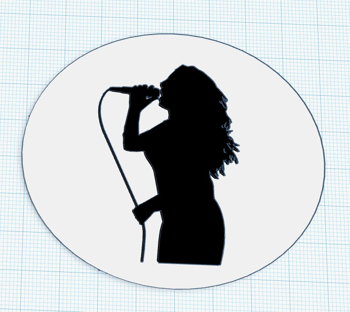 Singer silhouette
