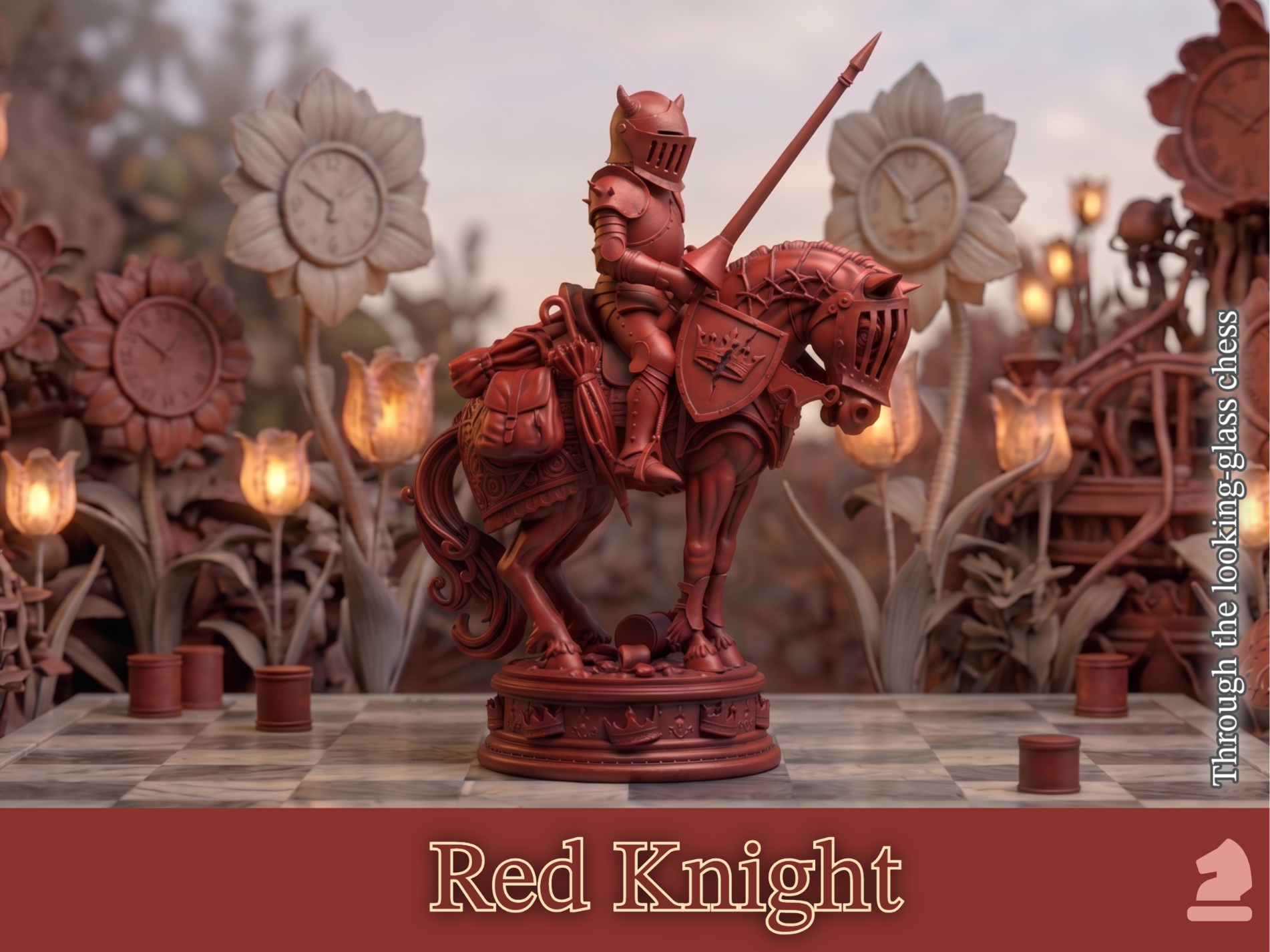 The Red Knight | "Through the Looking-Glass" Chess