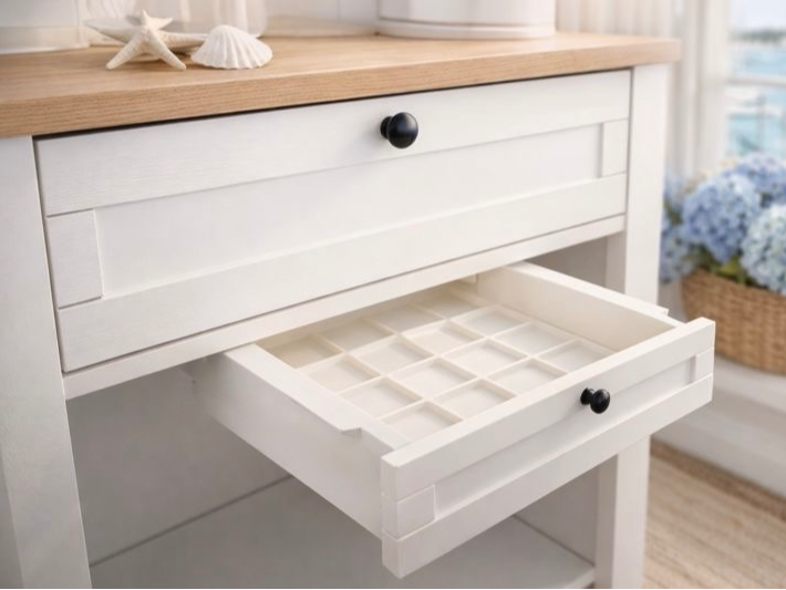 Hamptons Style Under-desk Drawer with Gridfinity