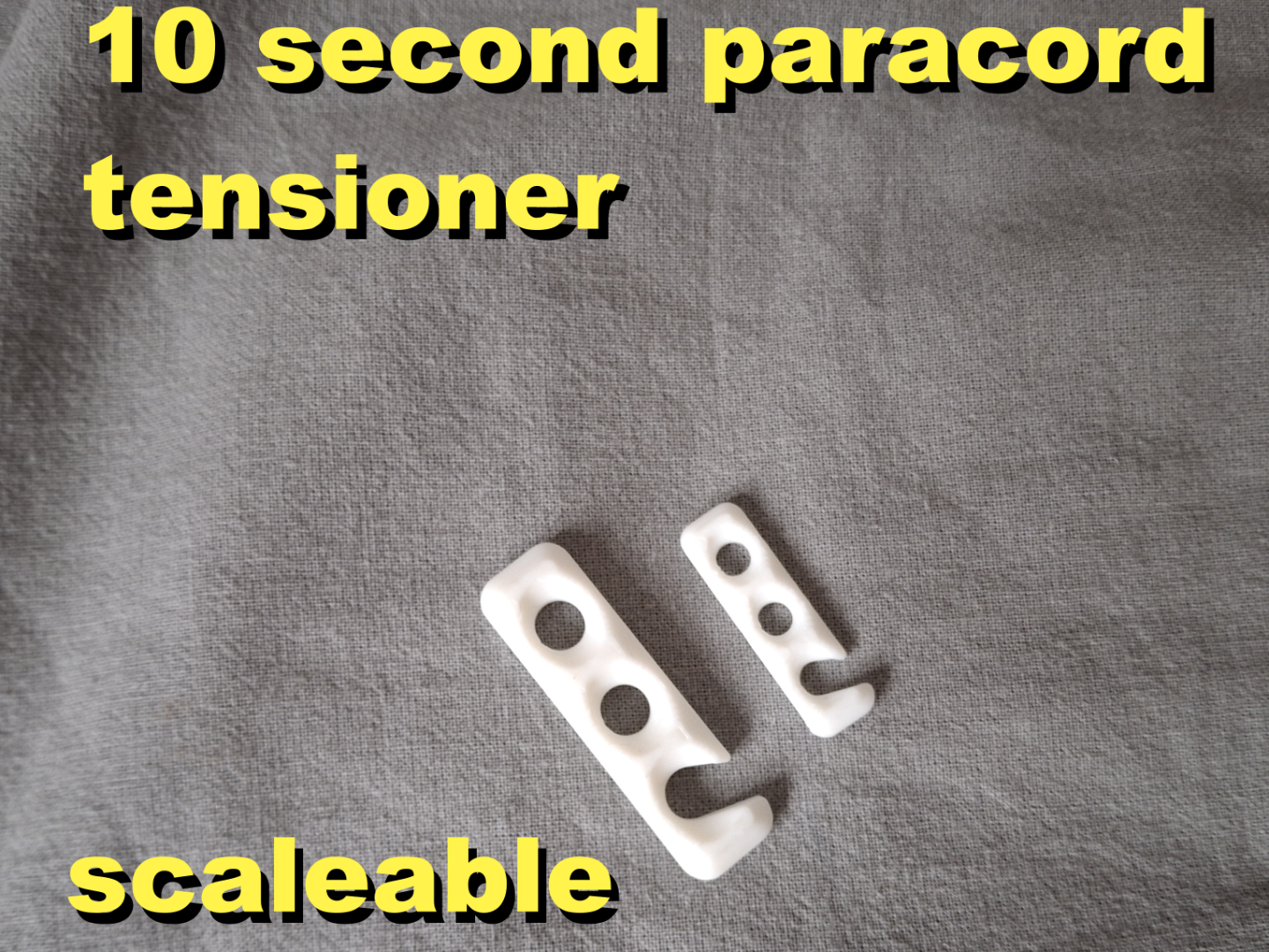 10 second Paracord rope tensioner