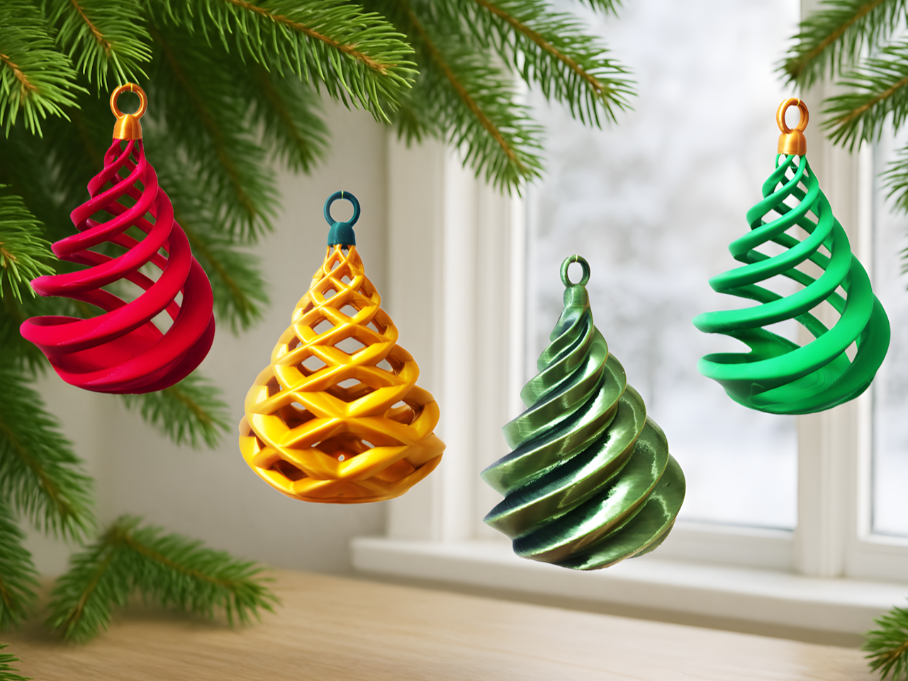 Christmas Ornaments (Support-free)