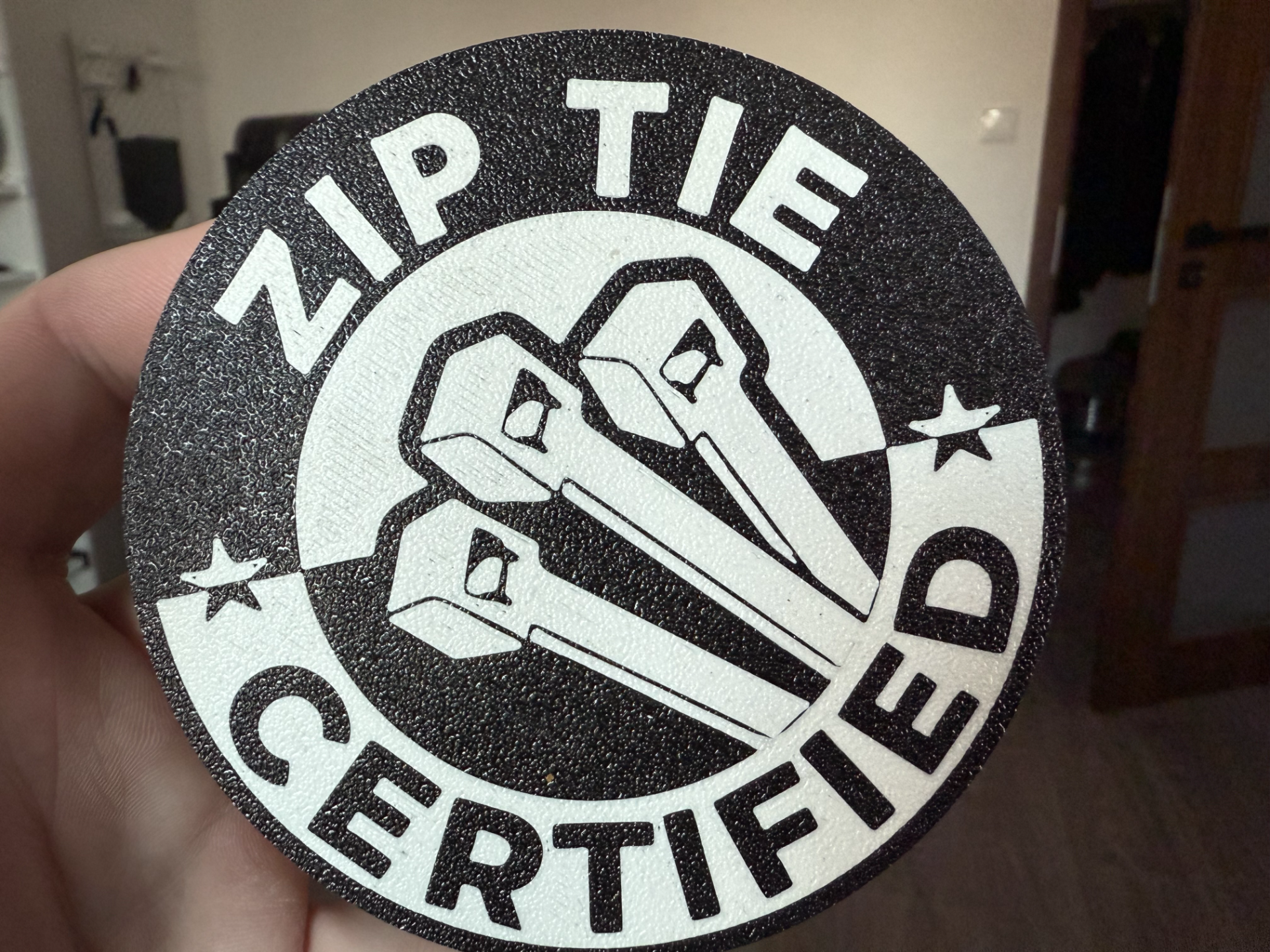 Zip Tie Certified coaster