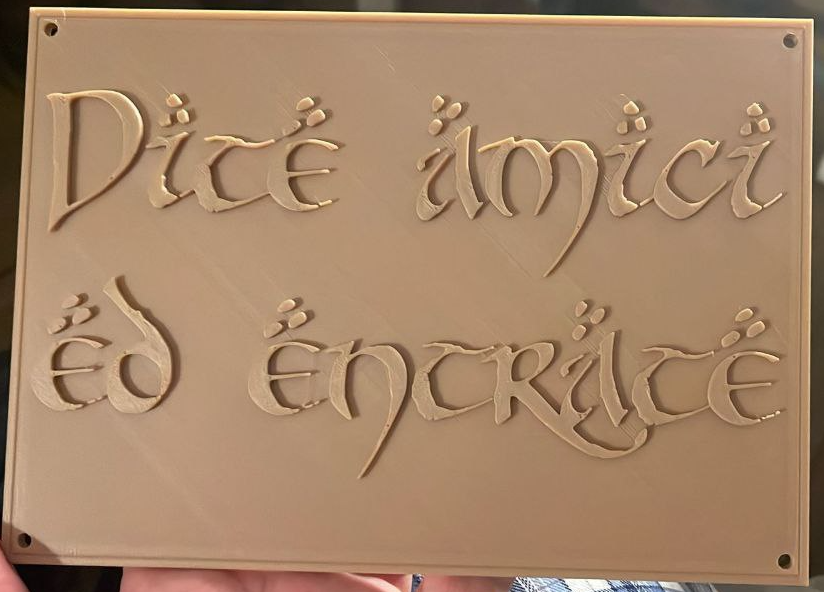 Speak, friend, and enter (italian translation)