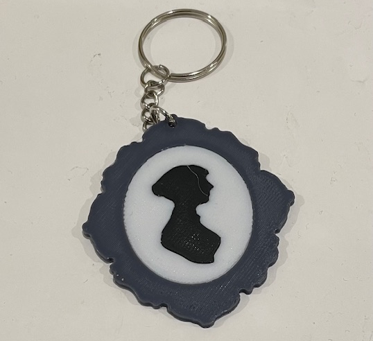 Jane Austen keychain