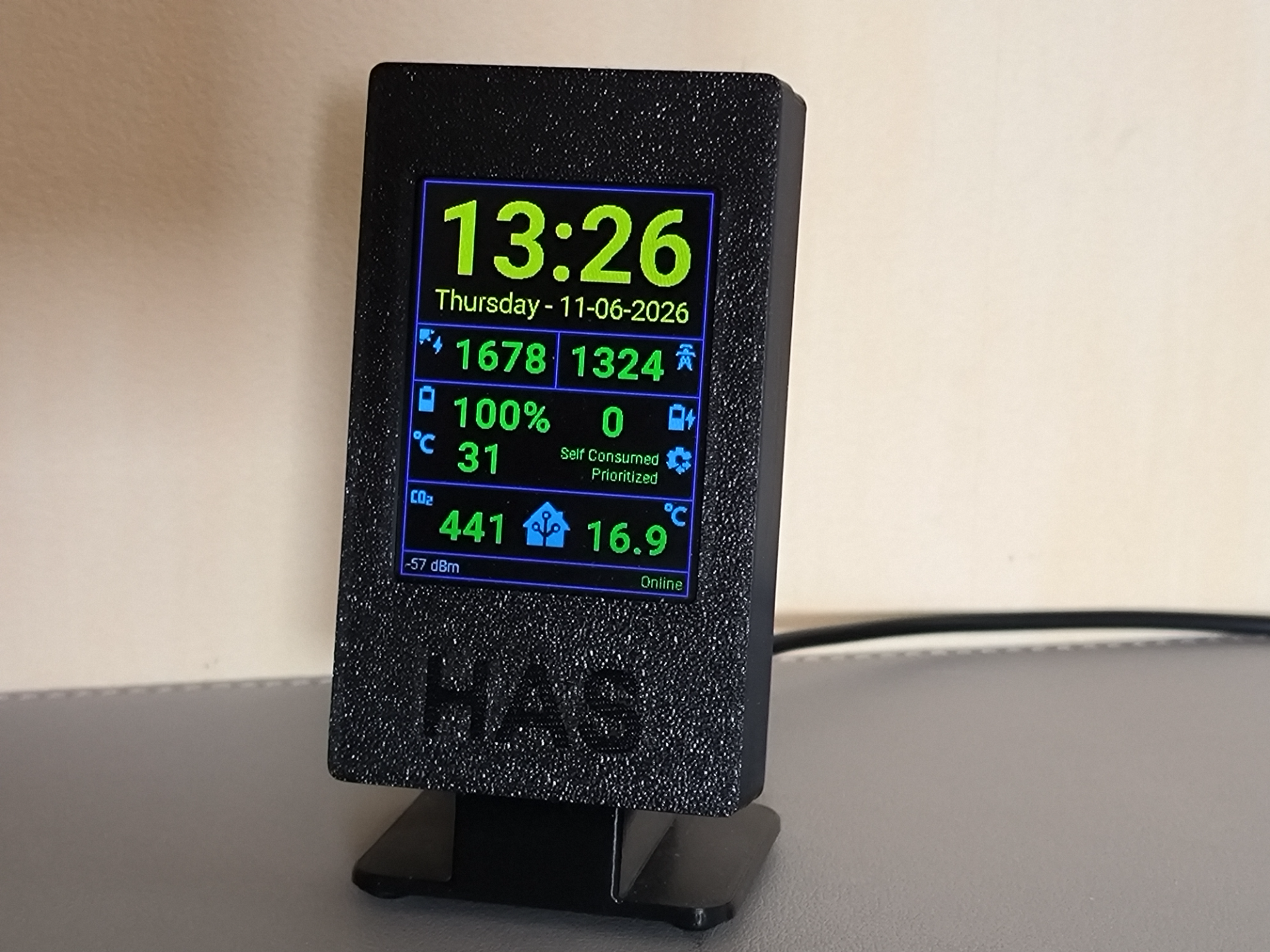 ESPHome Energy Display - Home Assistant - ESP32