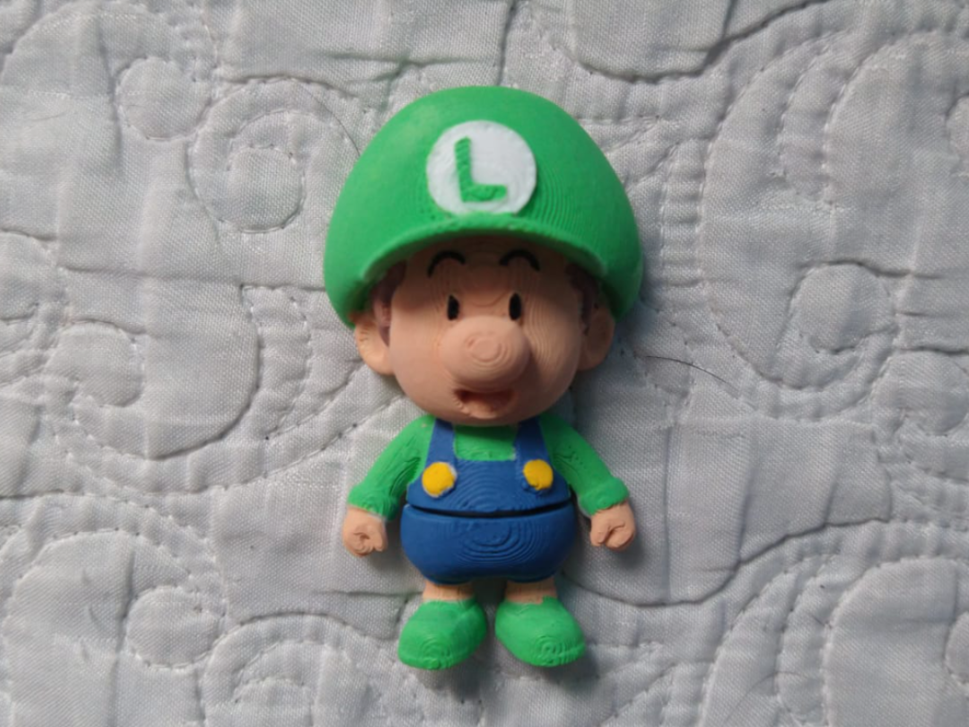 Mini Flexi Baby Luigi (Super Mario Bros)