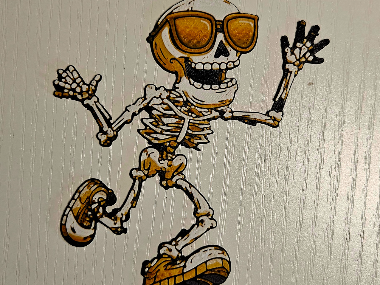 Halloween Skeleton with sunglasses