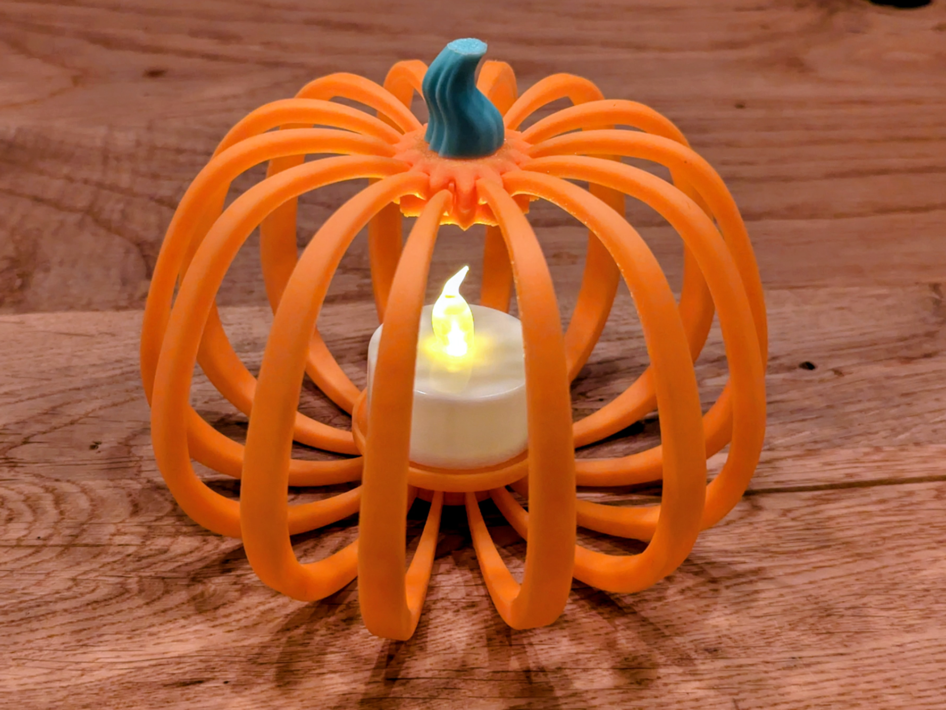 Cute Small Ribbed Pumpkin