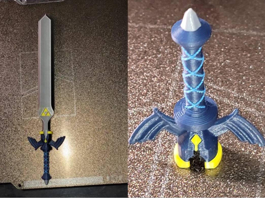 Master Sword Hilt and Blade, plus Sharpie topper