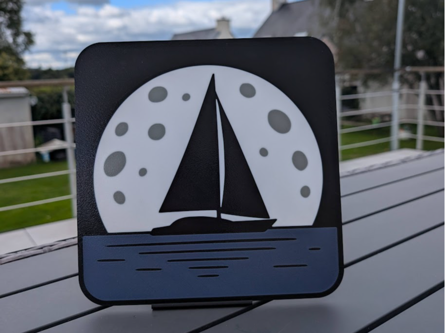 lightbox lune bateau