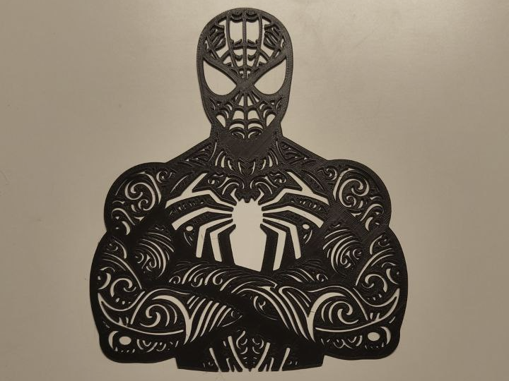 Tribal spiderman wall art