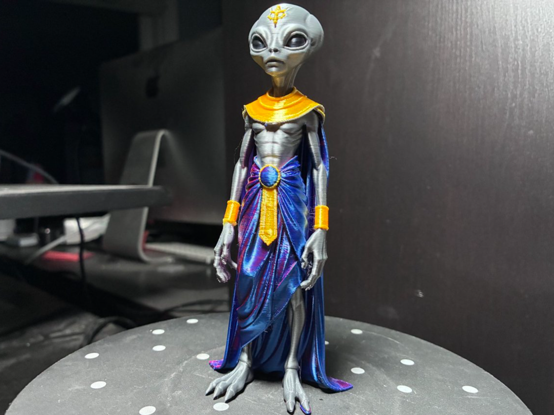 The Ancient Visitor: Egyptian Grey Alien Statue