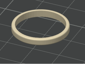 Womans Size 8 Ring U.S. Simple