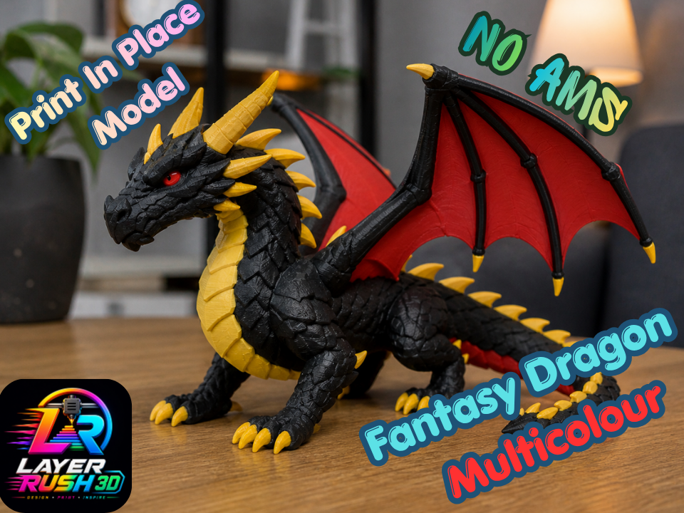 3D Printed Dragon For Showcase Decoration !!!!