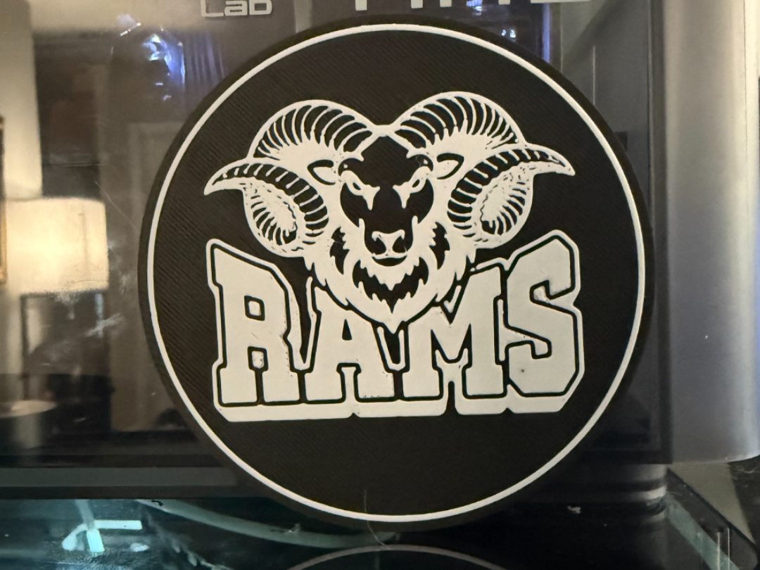 LAS ANGELES RAMS BLACK AND WHITE