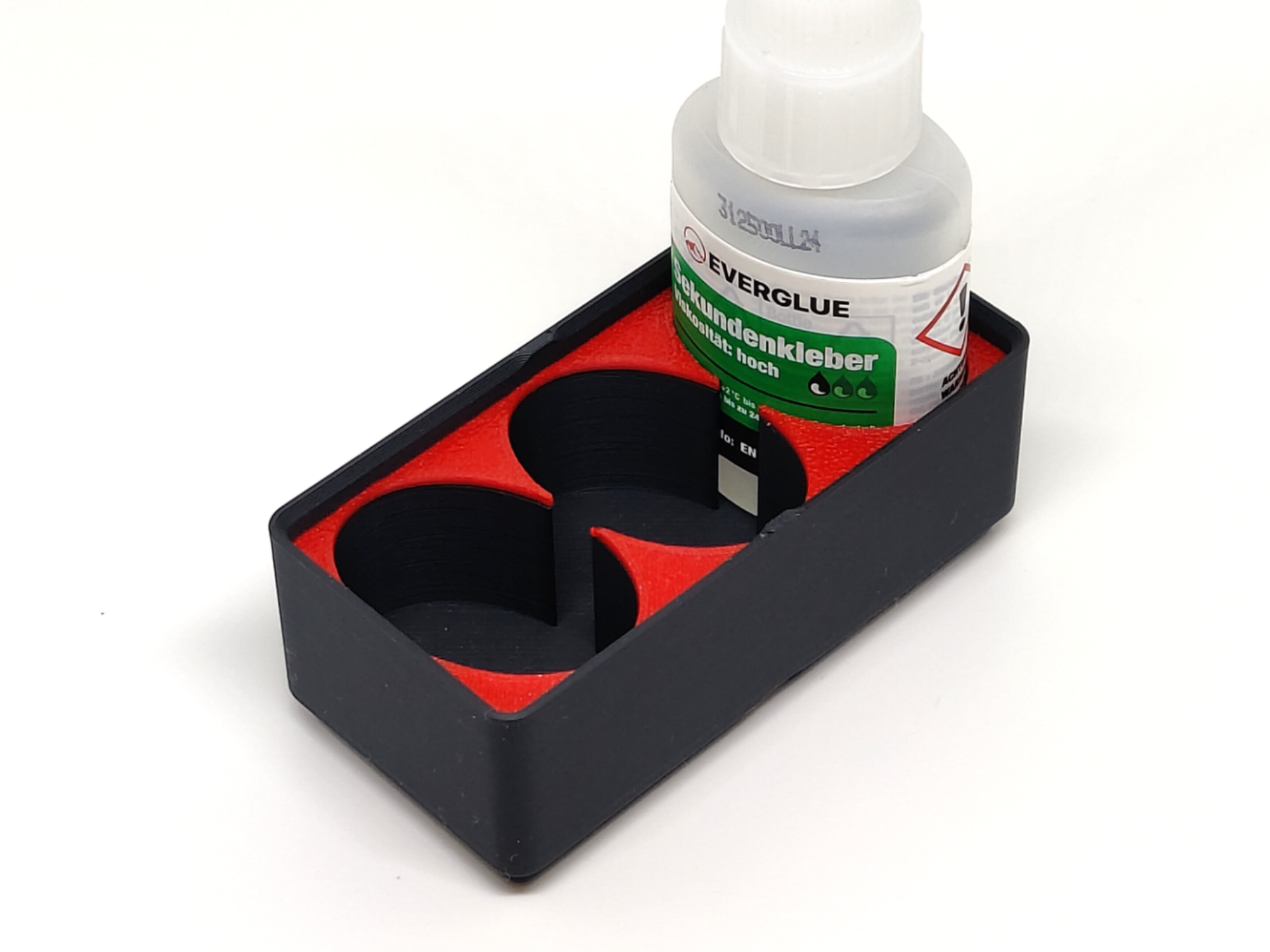 CA glue 3 Everglue bottles Gridfinity 1x2x4u