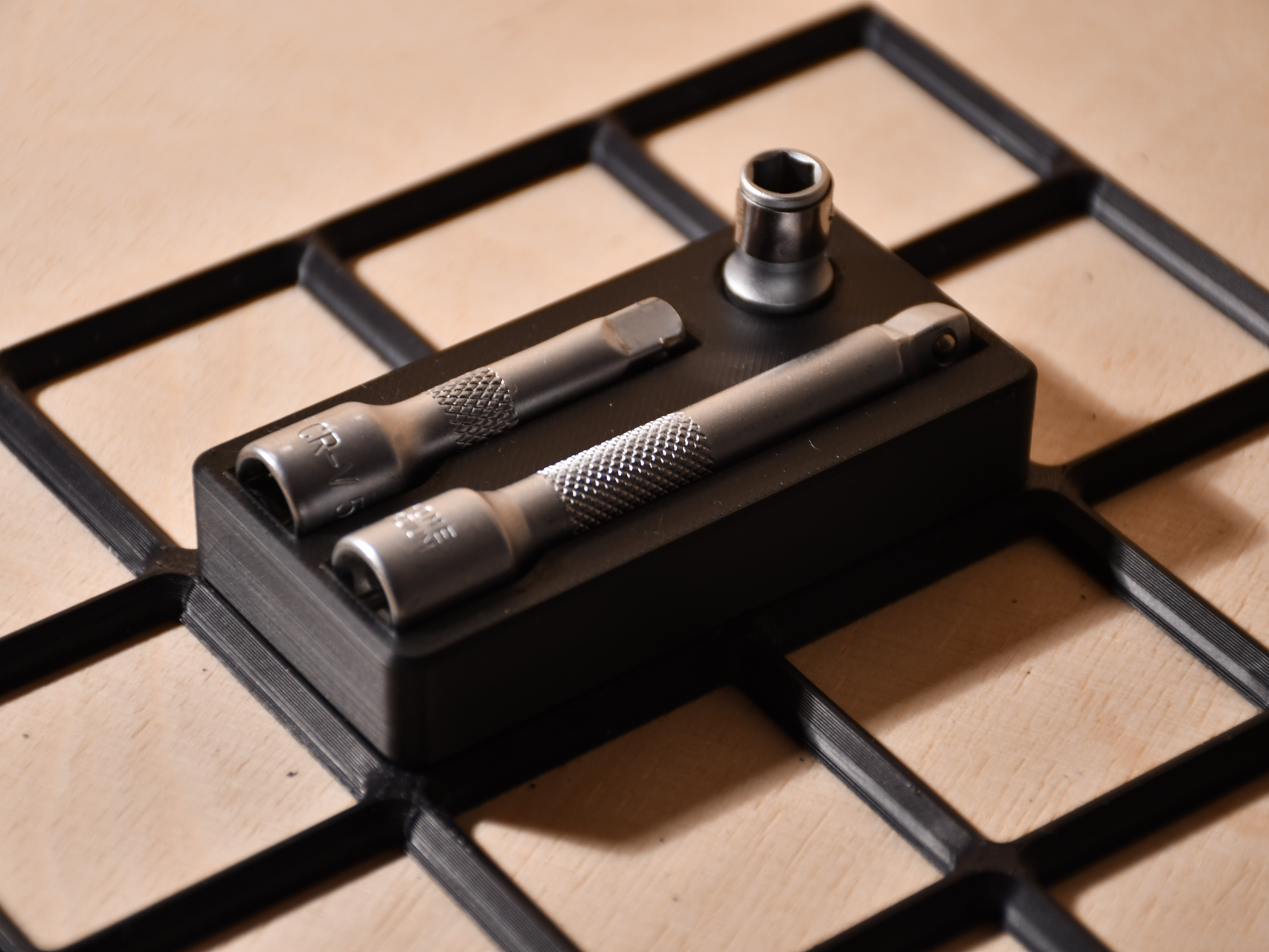 Extension Holder 1/4" Gridfinity – 50mm & 75mm