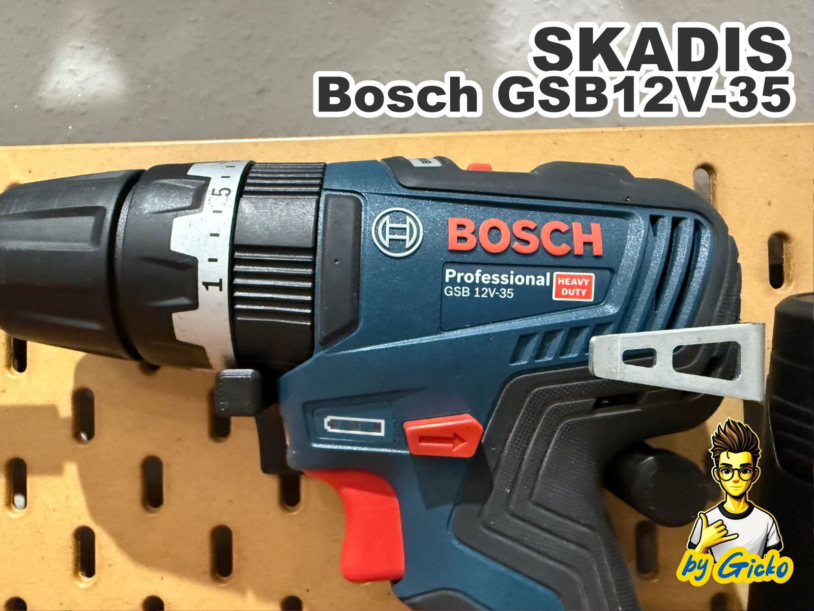 IKEA Skadis Bosch GSB 12V-35 – T-Clip-System
