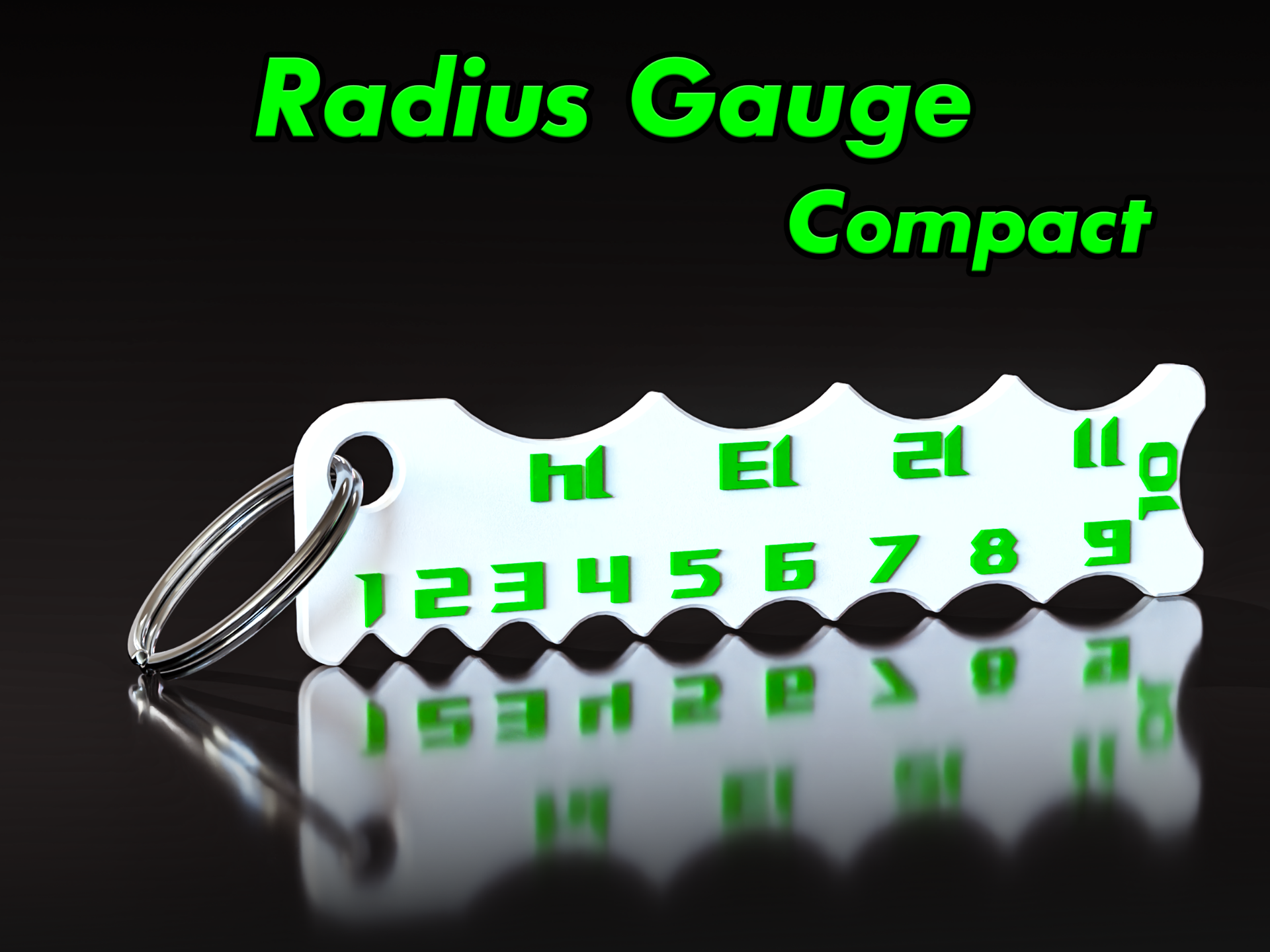 Radius Gauge - 1 to 14 mm