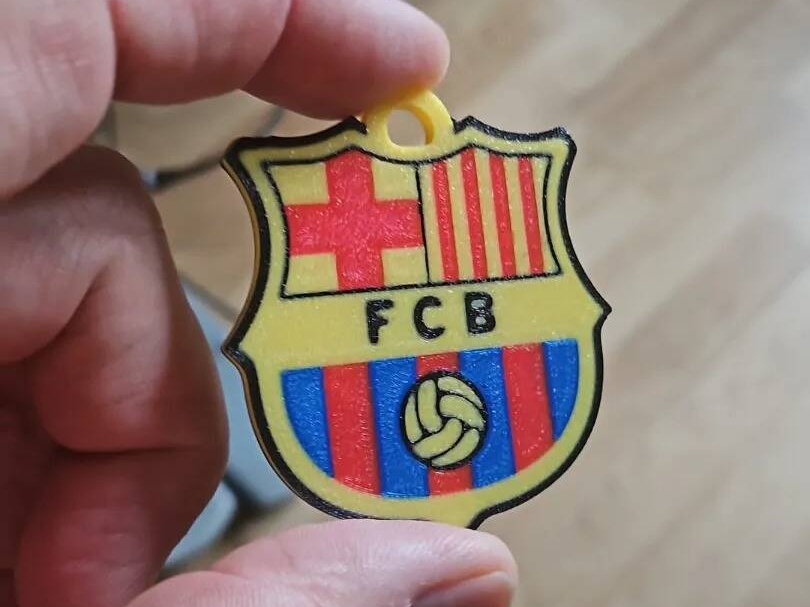 Barcelona club futbol llavero dos caras