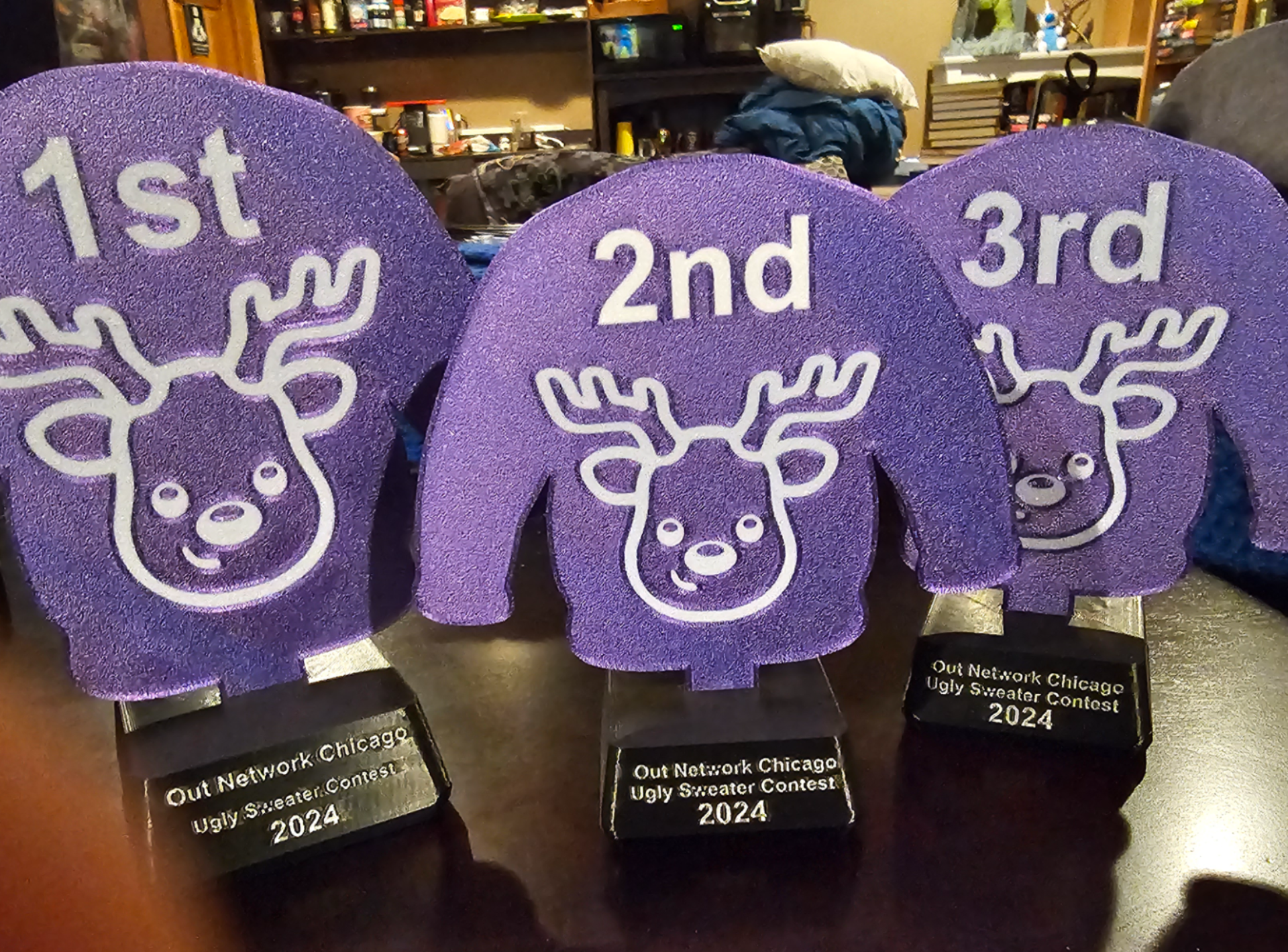 Ugly Sweater Contest Trophy 2024
