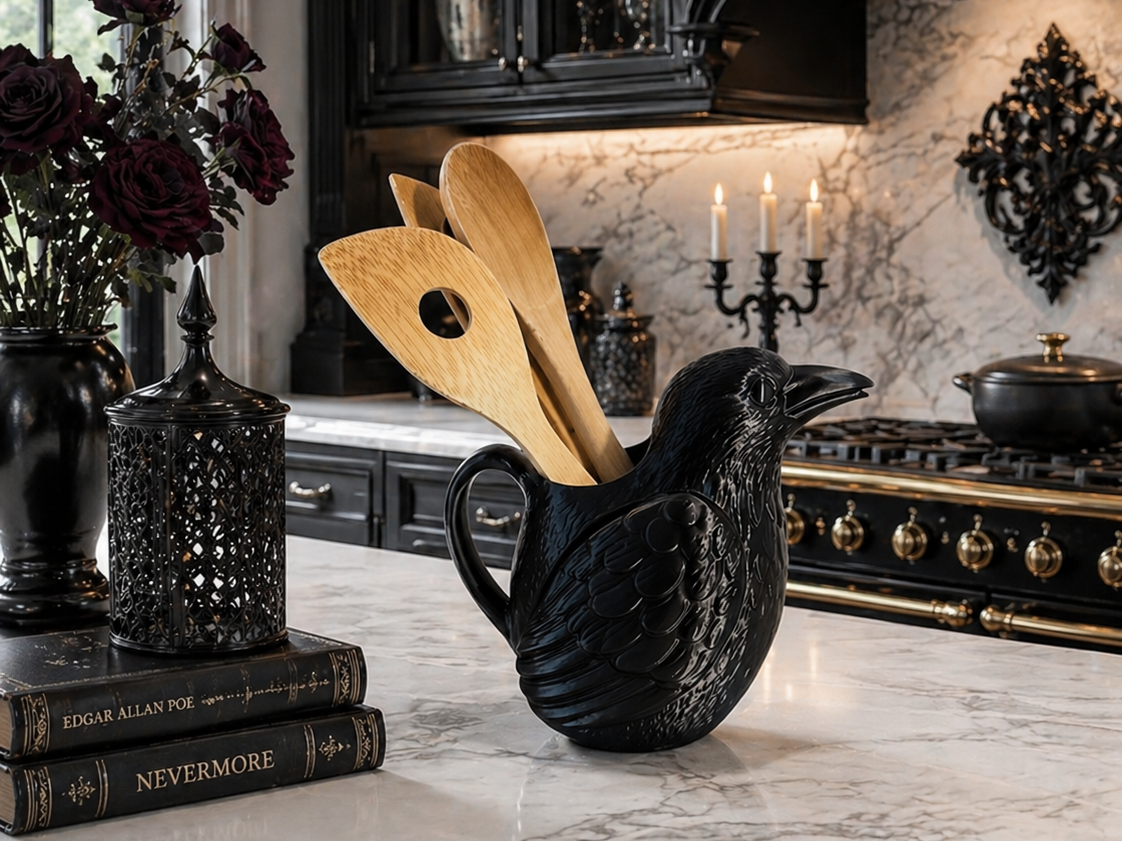Raven Utensil Holder