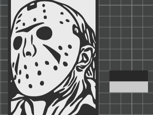 Jason Vorhees Black & White Wall Art