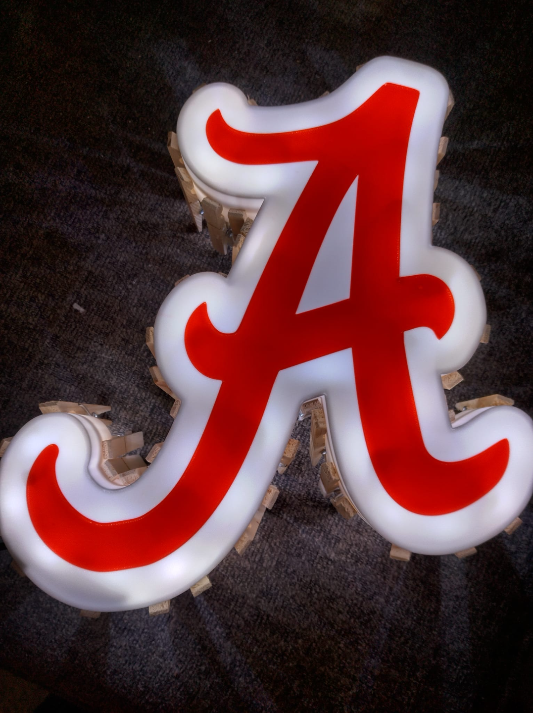 Alabama logo LED light box