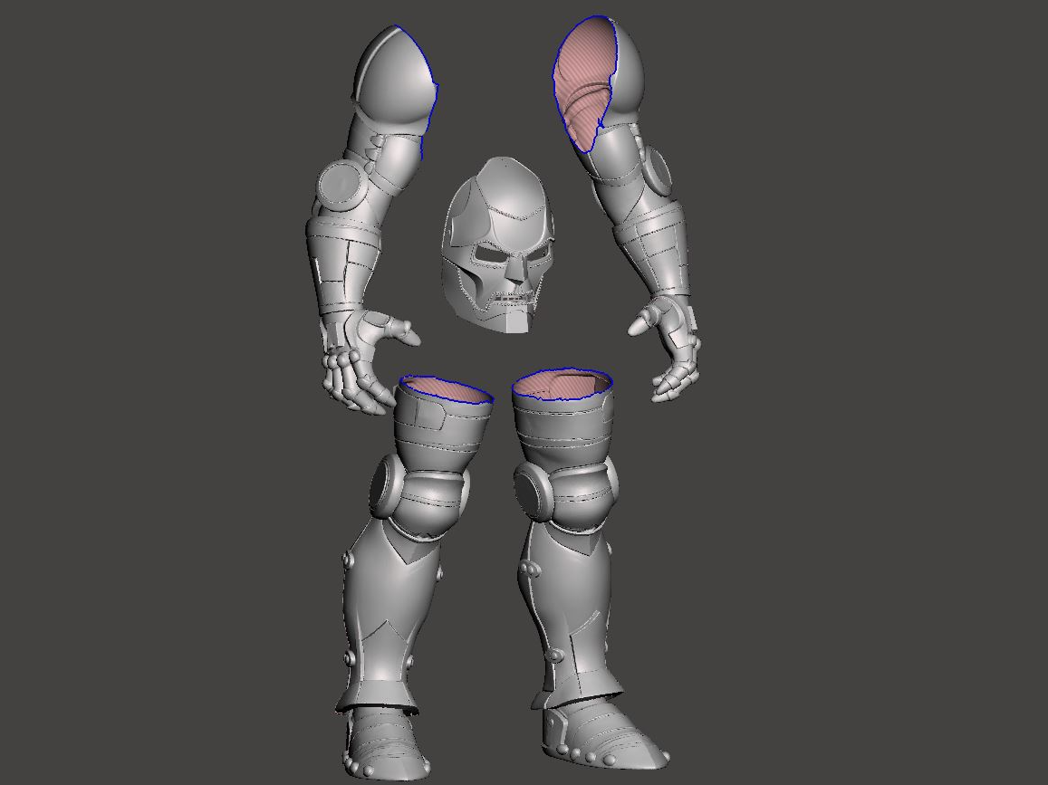 Doctor Doom Armor & Mask - Broken Into Pieces