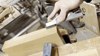 Plane chamfer guide for Veritas block plane