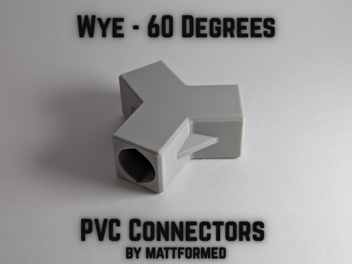 PVC 60 Degree Wye / "Y" Connector (All Sizes)