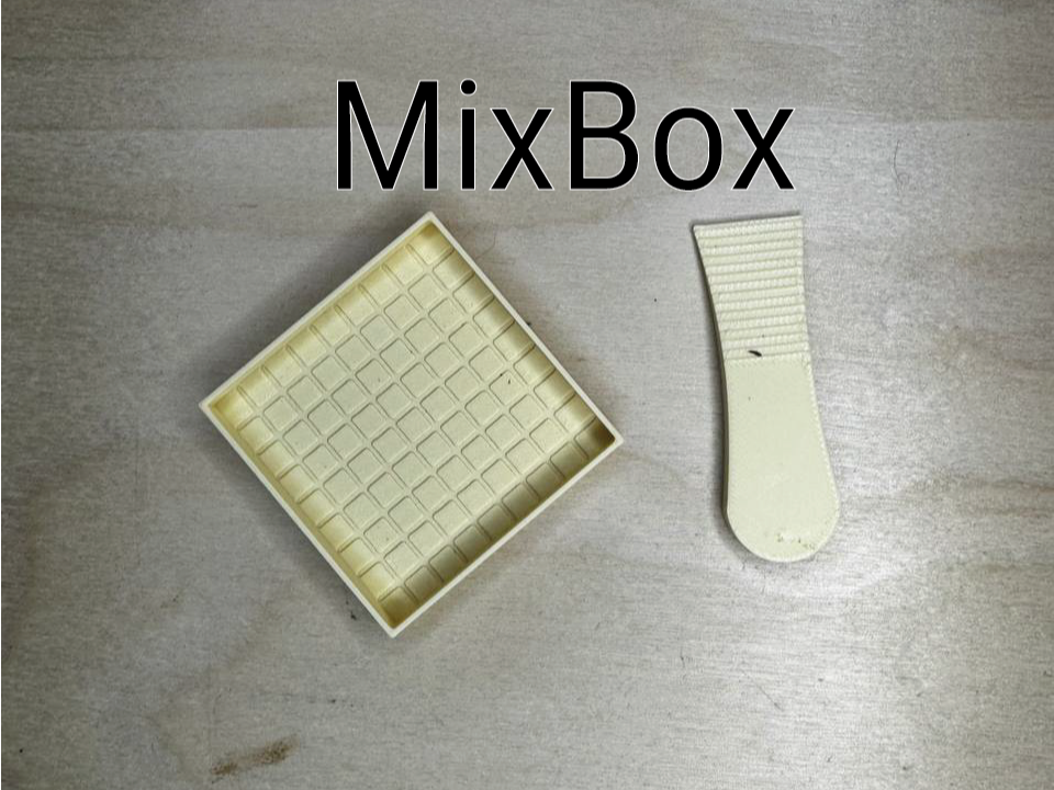 MixBox for bicomponent 3D Printed Putty