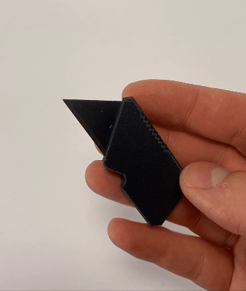 Simple trapezoid knife (easy mount and print)