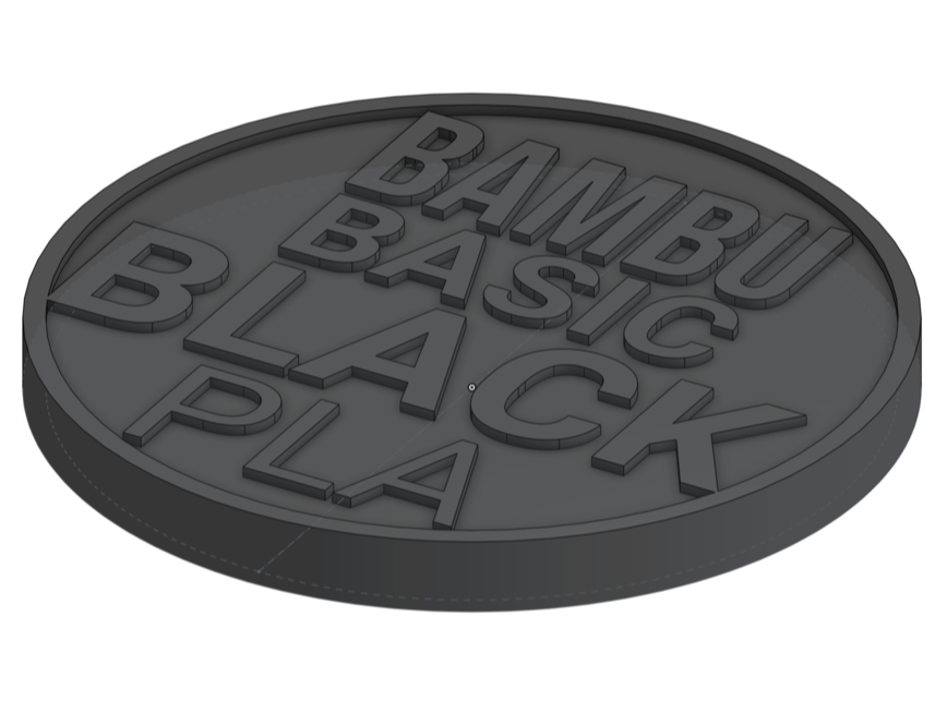 Poker Chip Filament Samples
