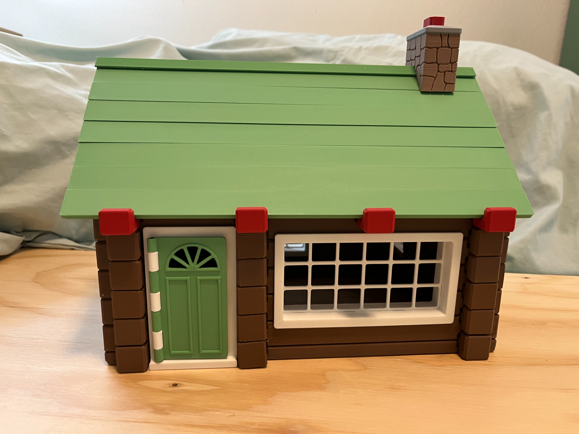 Log Cabin Building Playset