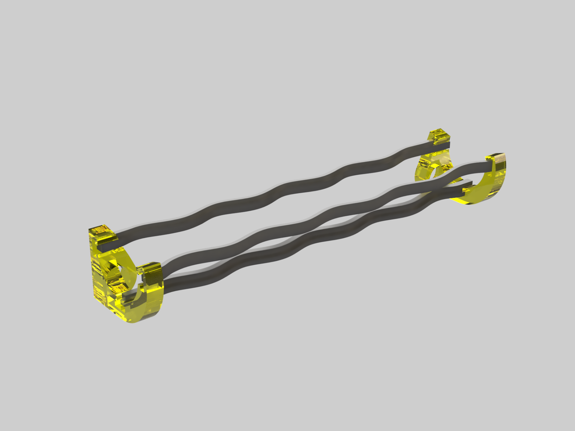 Wave rail [Steel Ball Track on Magnets]
