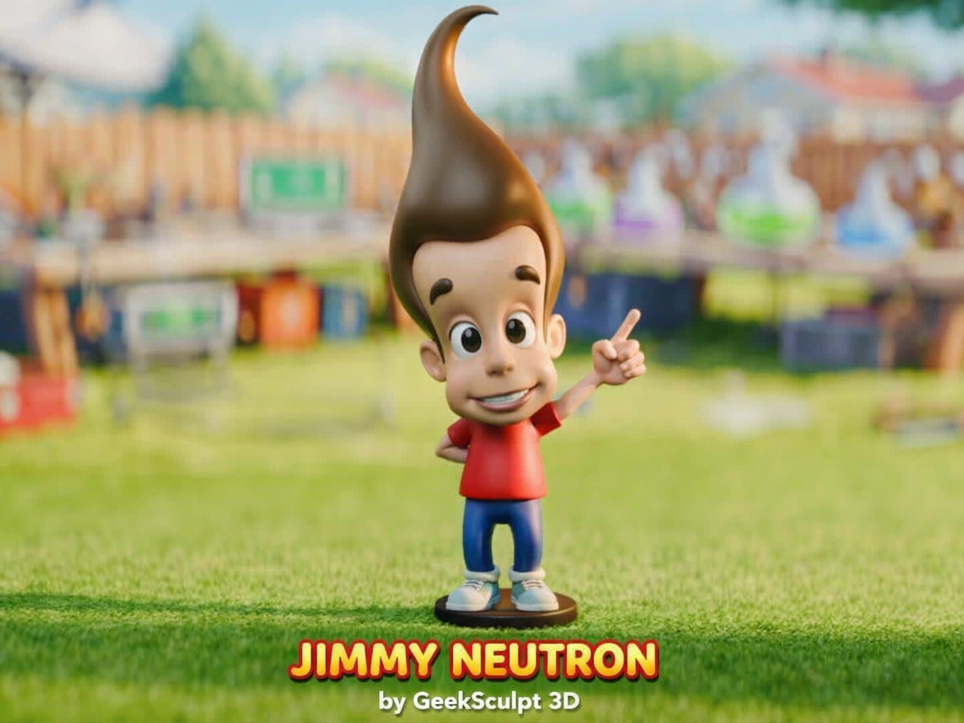 Jimmy Neutron Boy Genius Cartoon Character Art