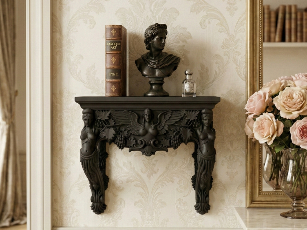 The Three Graces Wall Shelf - Sculptural Ornament